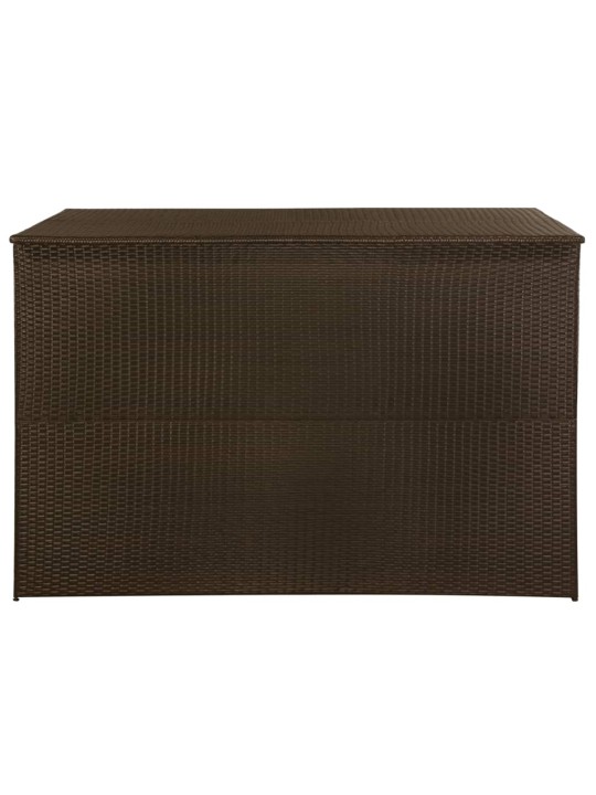 Zahradní úložný box hnědý 150 x 100 x 100 cm polyratan
