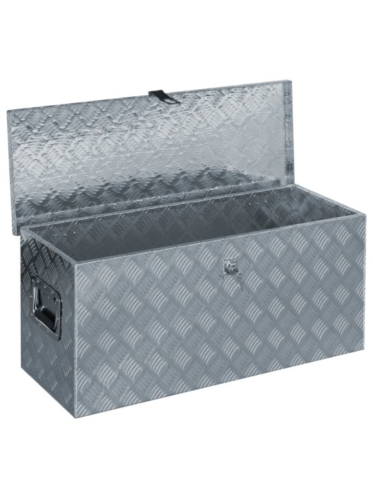 Hliníkový box 90,5 x 35 x 40 cm stříbrný