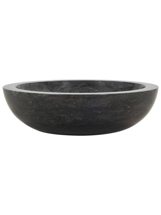 Umyvadlo 40 x 12 cm mramor černé