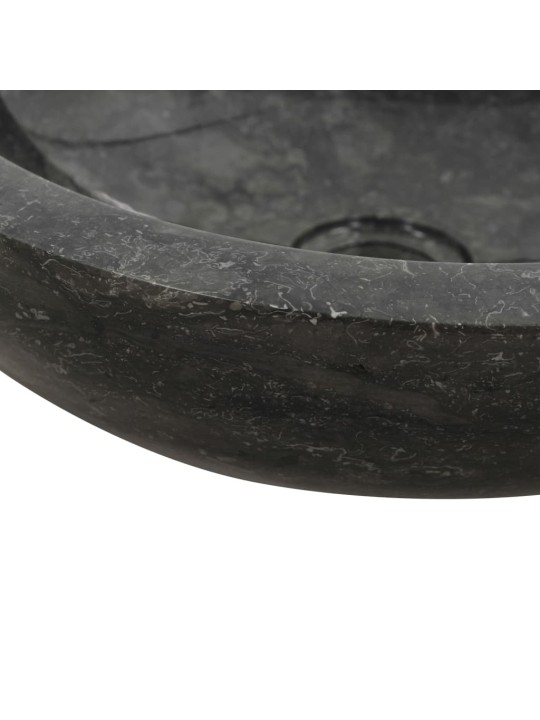 Umyvadlo 40 x 12 cm mramor černé