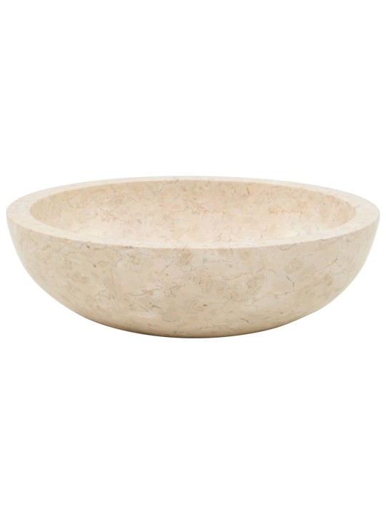 Umyvadlo 40 x 12 cm mramor krémové