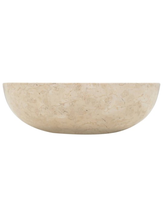 Umyvadlo 40 x 12 cm mramor krémové