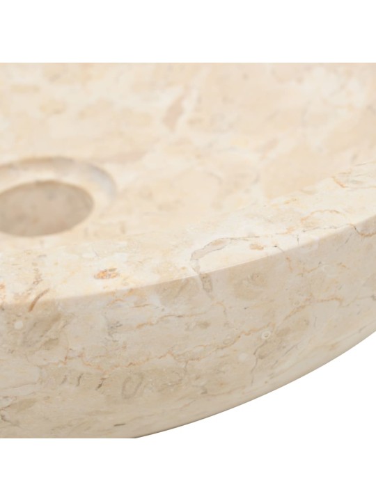 Umyvadlo 40 x 12 cm mramor krémové