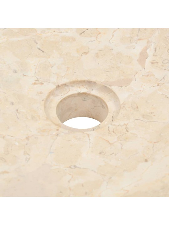 Umyvadlo 40 x 12 cm mramor krémové