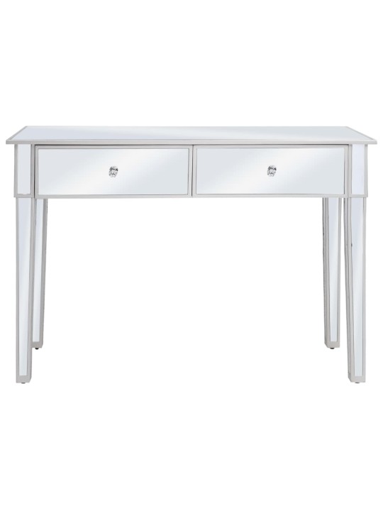 Zrcadlový konzolový stolek z MDF a skla 106,5 x 38 x 76,5 cm