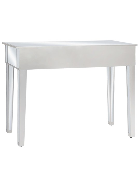 Zrcadlový konzolový stolek z MDF a skla 106,5 x 38 x 76,5 cm