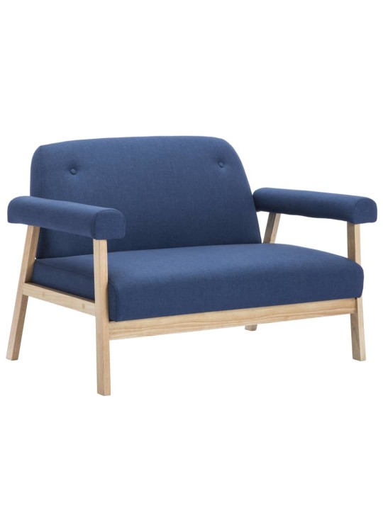 2místná sedačka textil modrá