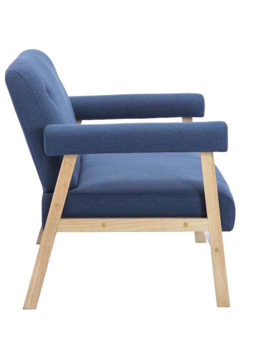 2místná sedačka textil modrá
