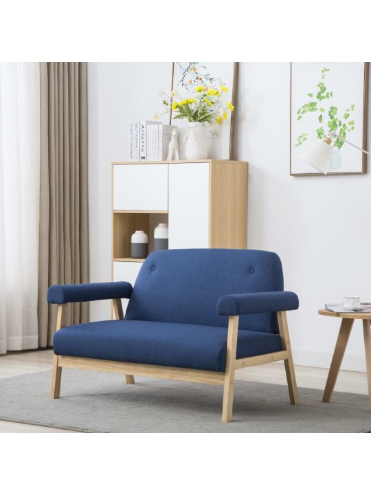 2místná sedačka textil modrá