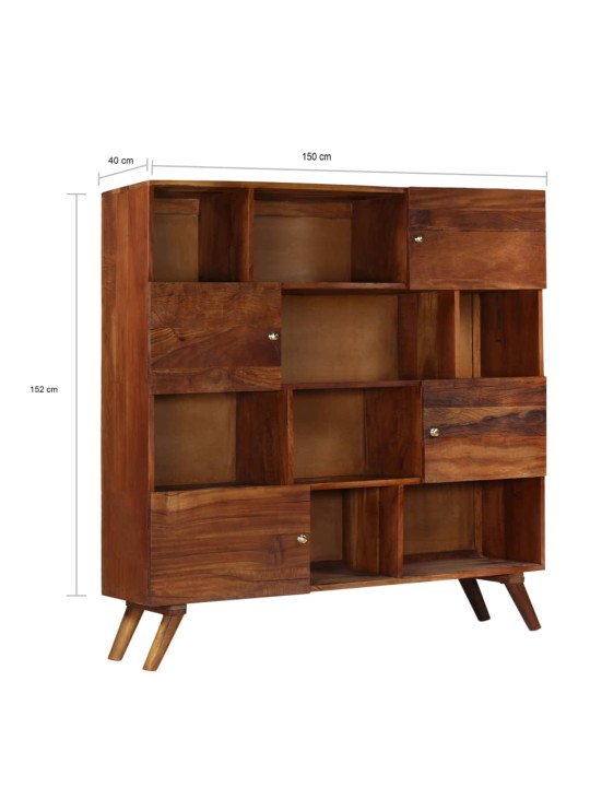 Komoda 150 x 40 x 152 cm masivní recyklované dřevo