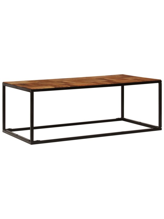 Konferenční stolek 110 x 60 x 40 cm masivní akácie a ocel
