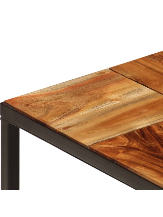 Konferenční stolek 110 x 60 x 40 cm masivní akácie a ocel