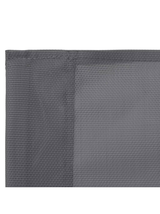 4dílná zahradní sedací souprava textil a ocel šedá