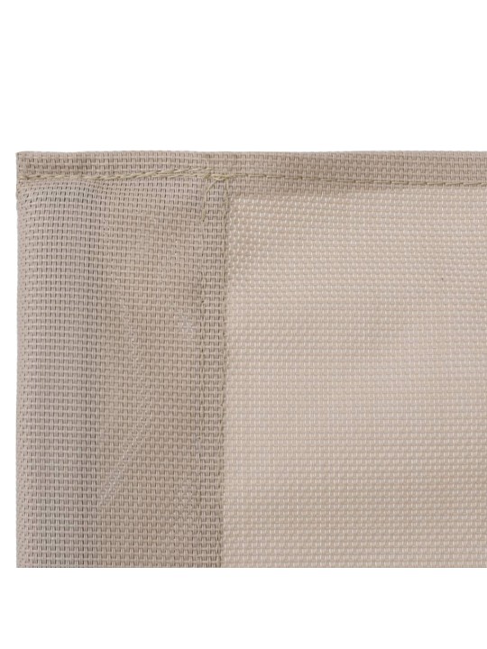 4dílná zahradní sedací souprava textil a ocel krémová
