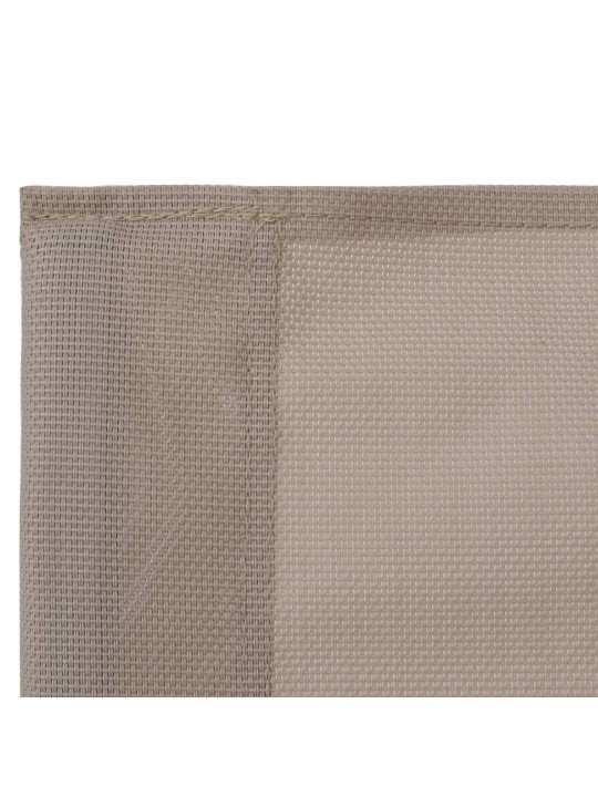 4dílná zahradní sedací souprava textil a ocel taupe