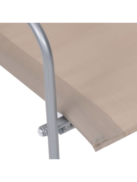 4dílná zahradní sedací souprava textil a ocel taupe