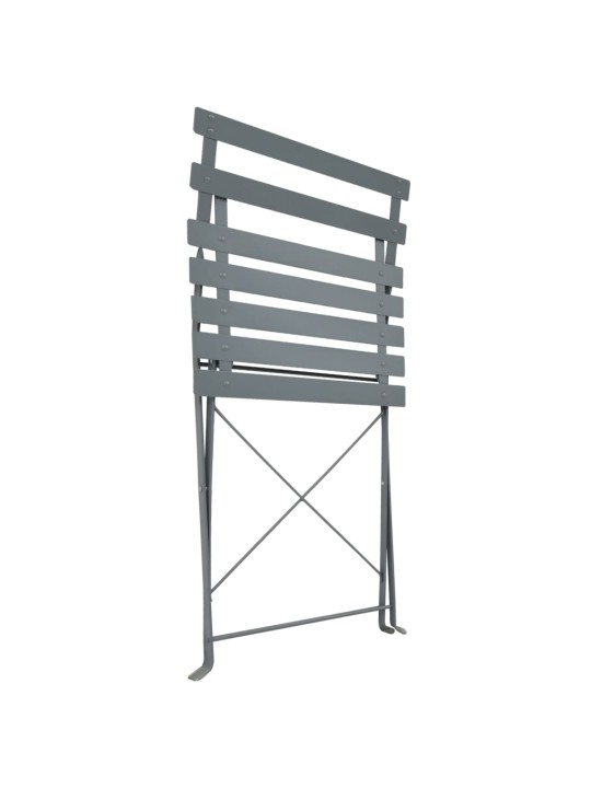 3dílný bistro set ocelový černý