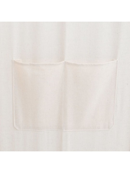 5dílný paraván krémový 200 x 170 x 4 cm textil