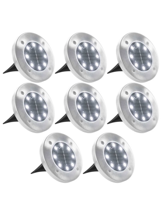 Solární světlo k zapíchnutí do země 8 ks LED bílé