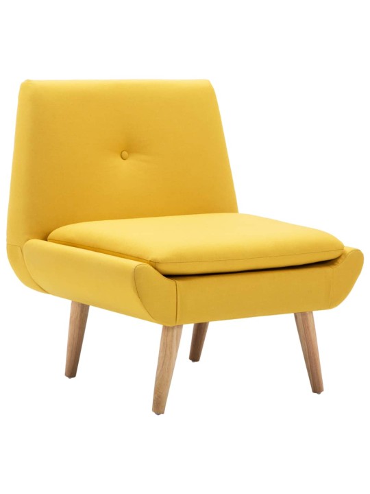 Křeslo žluté textil