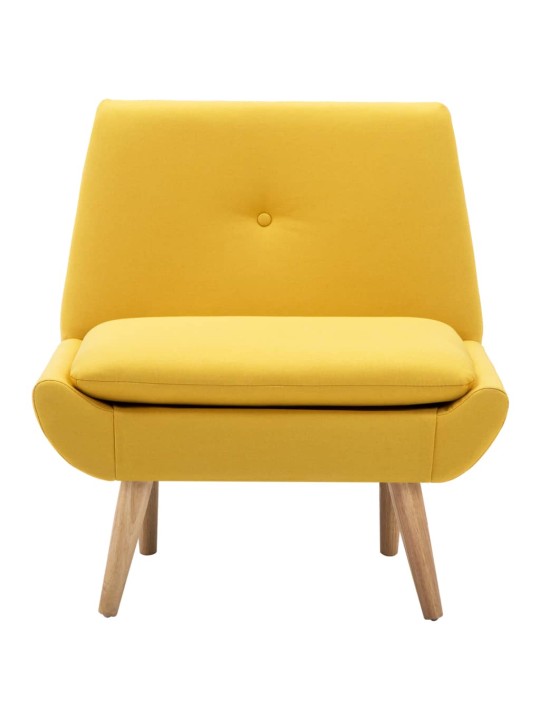 Křeslo žluté textil