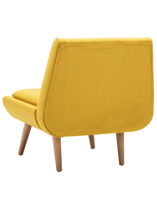 Křeslo žluté textil