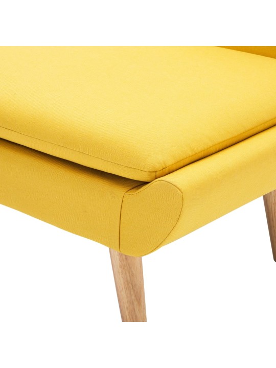 Křeslo žluté textil