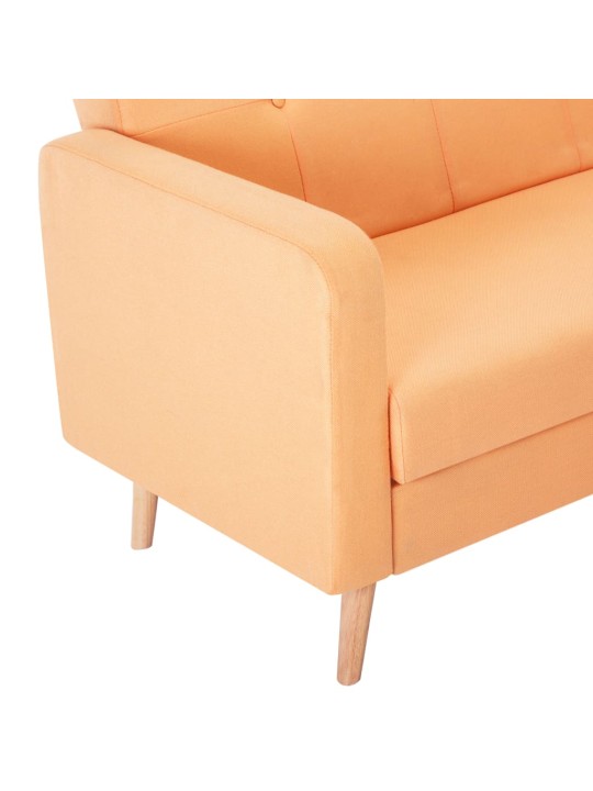 Pohovka textil oranžová