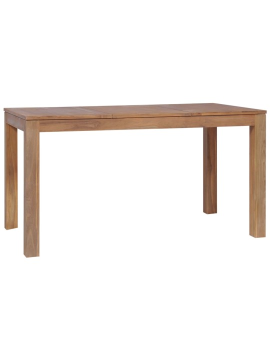 Jídelní stůl masivní teak s přírodním povrchem 140 x 70 x 76 cm
