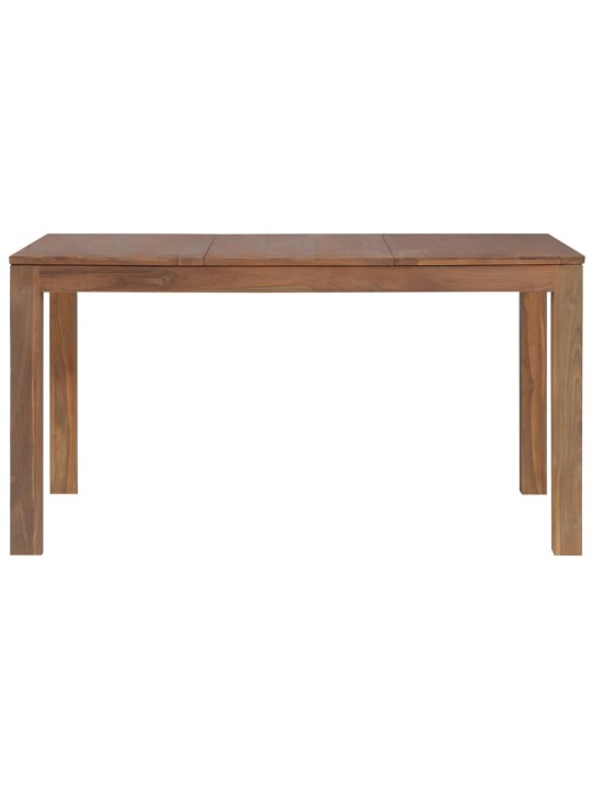 Jídelní stůl masivní teak s přírodním povrchem 140 x 70 x 76 cm