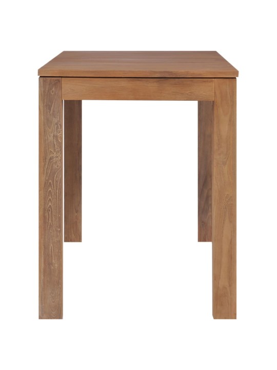 Jídelní stůl masivní teak s přírodním povrchem 140 x 70 x 76 cm