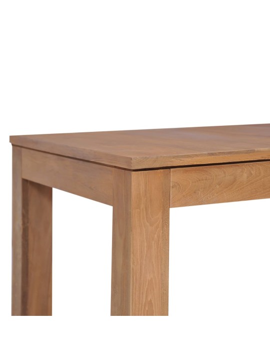Jídelní stůl masivní teak s přírodním povrchem 140 x 70 x 76 cm