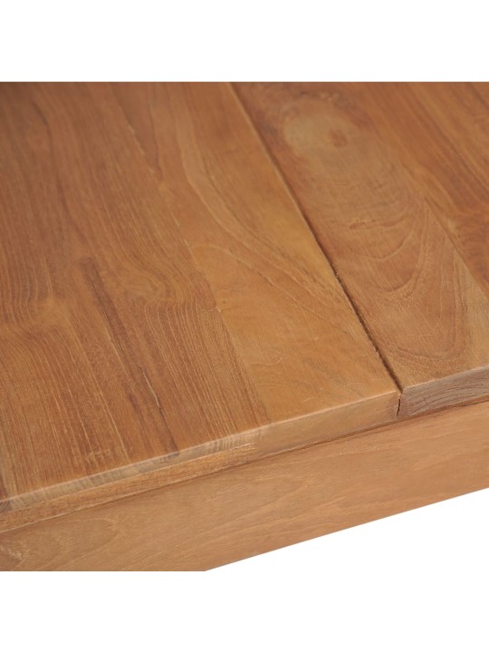 Jídelní stůl masivní teak s přírodním povrchem 140 x 70 x 76 cm