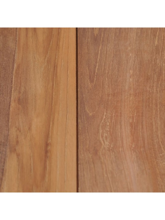 Jídelní stůl masivní teak s přírodním povrchem 140 x 70 x 76 cm