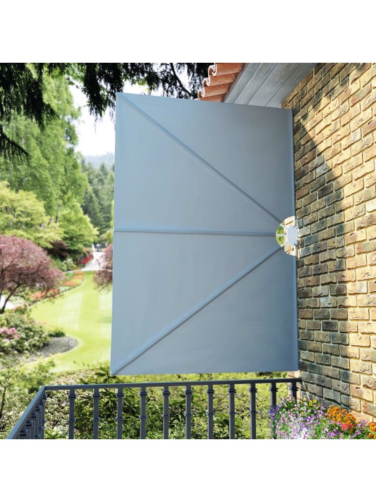 Skládací zástěna na terasu šedá 240 x 160 cm