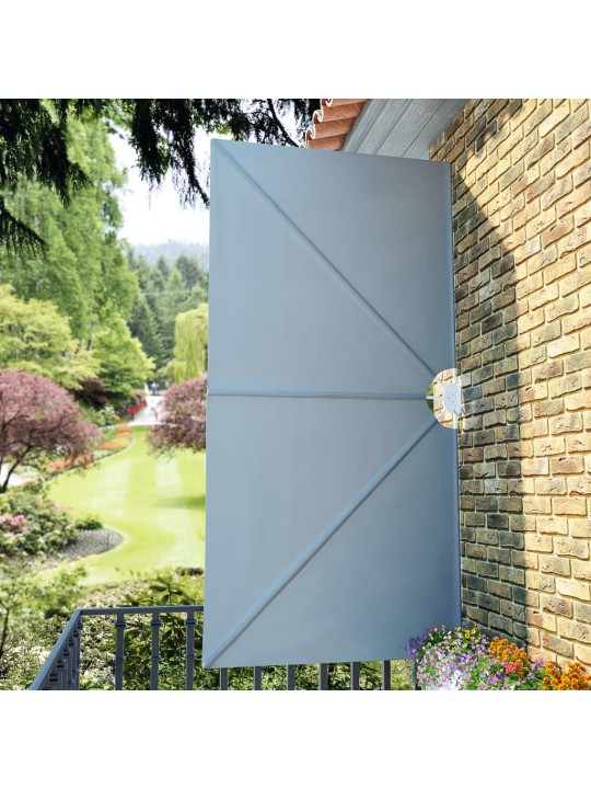 Skládací zástěna na terasu šedá 300 x 150 cm