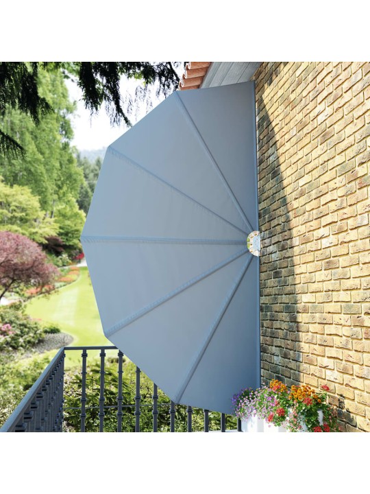 Skládací zástěna na terasu šedá 200 cm