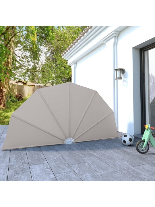 Skládací zástěna na terasu krémová 160 cm