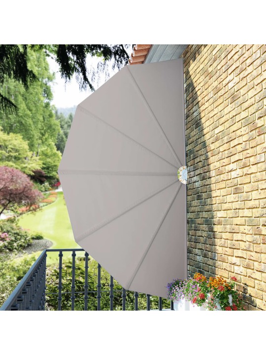 Skládací zástěna na terasu krémová 200 cm