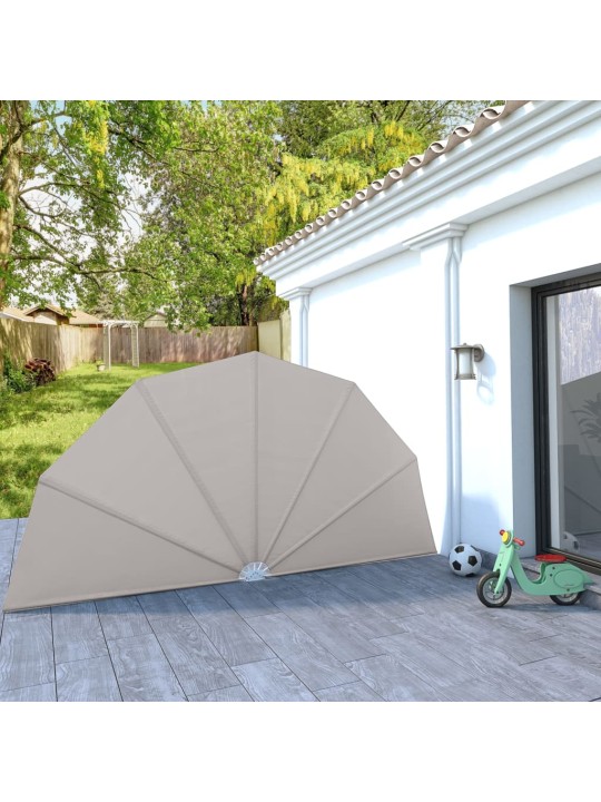 Skládací zástěna na terasu krémová 200 cm