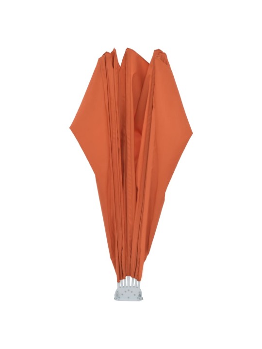 Skládací zástěna na terasu terracotta 160 cm