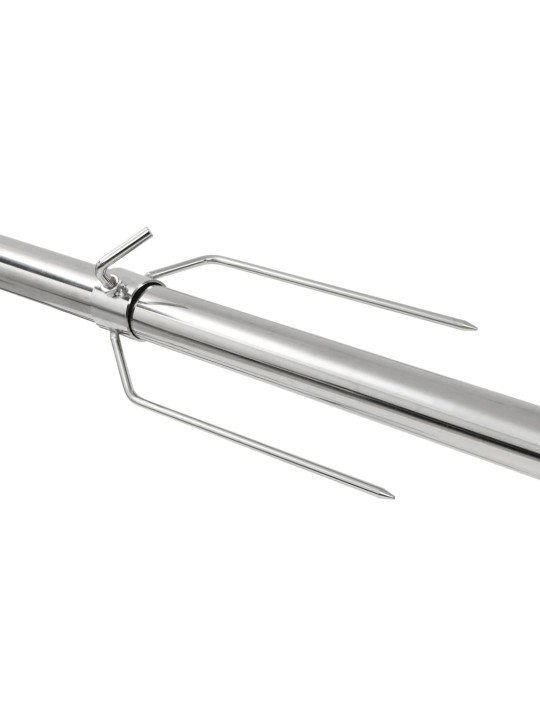 Grilovací rožeň s motorkem nerezová ocel 207 x 45 x 81 cm