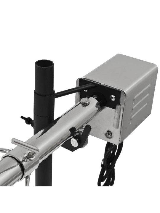 Grilovací rožeň s motorkem nerezová ocel 207 x 45 x 81 cm
