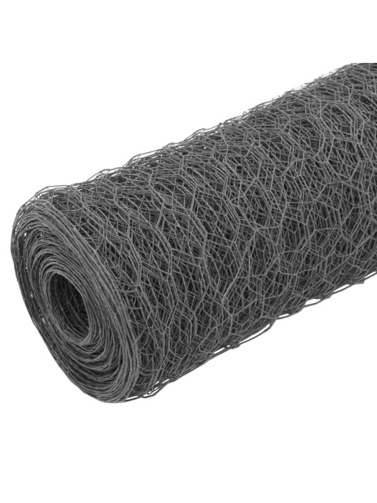 Pletivo ke kurníku ocel PVC vrstva 25 x 0,5 m šedé