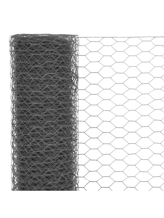 Pletivo ke kurníku ocel PVC vrstva 25 x 0,5 m šedé
