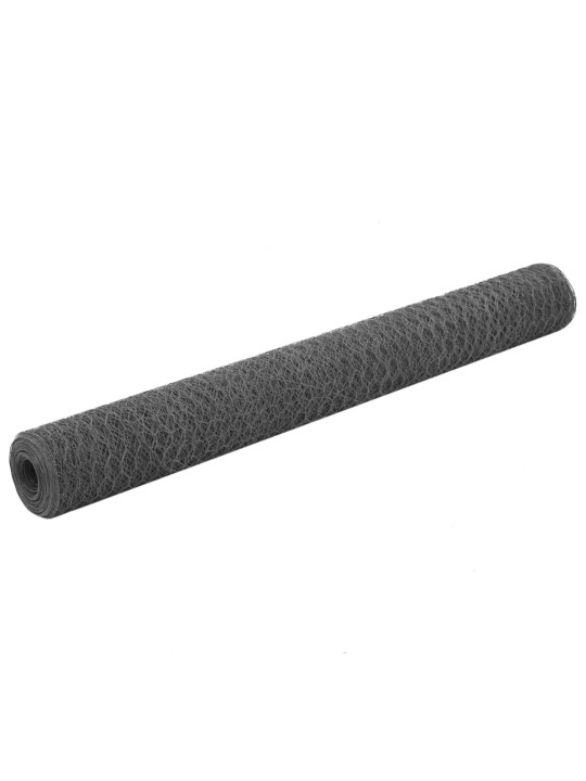 Pletivo ke kurníku ocel s PVC povlakem 25 x 1,2 m šedé