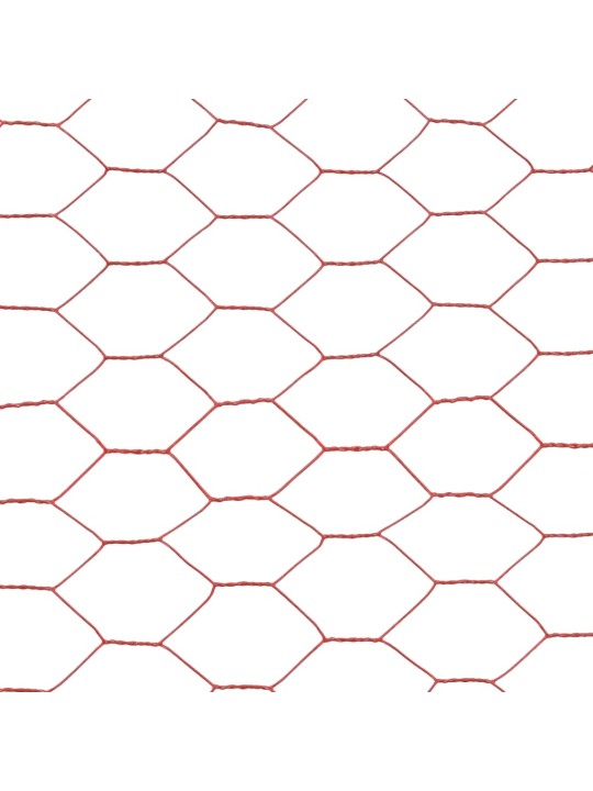 Pletivo ke kurníku ocel PVC vrstva 25 x 1,2 m červené