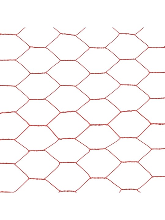 Pletivo ke kurníku ocel PVC vrstva 25 x 1,5 m červené