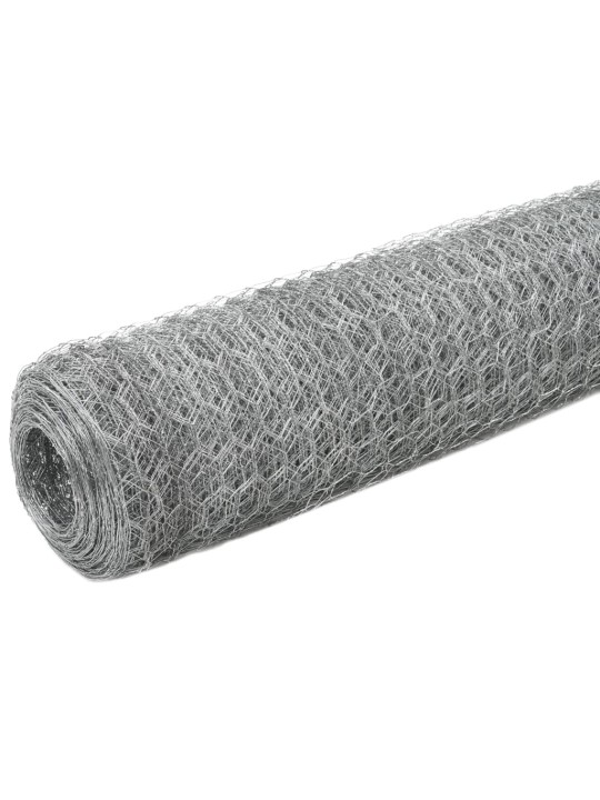 Pletivo ke kurníku pozinkovaná ocel 25 x 1,2 m stříbrné