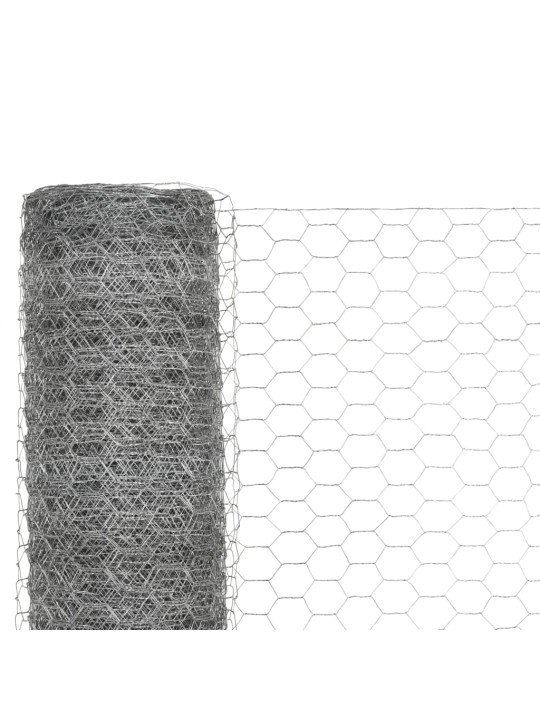 Pletivo ke kurníku pozinkovaná ocel 25 x 1,2 m stříbrné